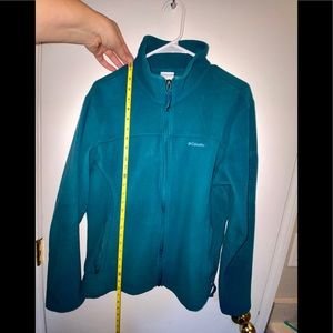 Columbia Teal Fleece Zip-up Jacket XL